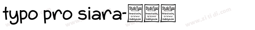 typo pro siara字体转换